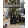 LIVLIG Round Linen Christmas Tree Skirt, 120 cm, Christmas Tree