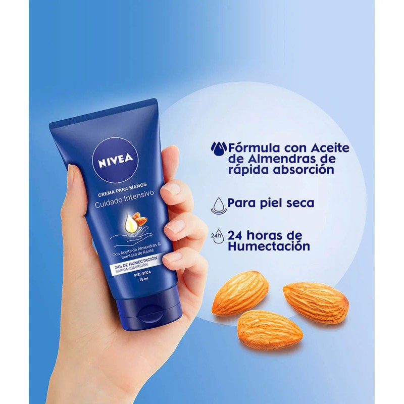 Nivea Crema Manos Humectante Intensiva Aceite Almendra Karité 75ml