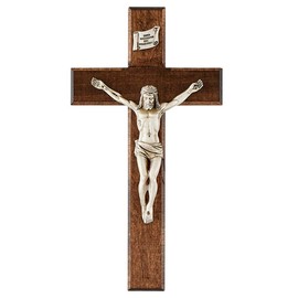 Trinity Church Supply Shroud of Turin Crucifix Religious Christian Crosses for Wall Hanging, 10 Inch Height