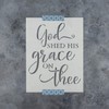 God Shed His Grace On Thee Independence Stencil - Reusable