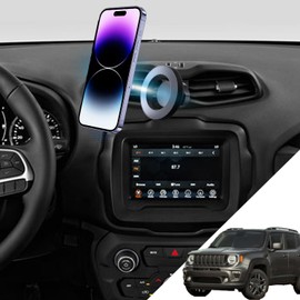 oricarmes Jeep Renegade Phone Mount Renegade Mount Magnetic Phone Holder for 2023 Jeep Renegade Accessories Renegade Phone Holder 2015-present Compatible for All Cell Phones