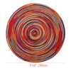 Alnicov 4pcs Cotton Woven Rattan Heat-Resistant Tablema,11.8Inch 30cm Round Placemats