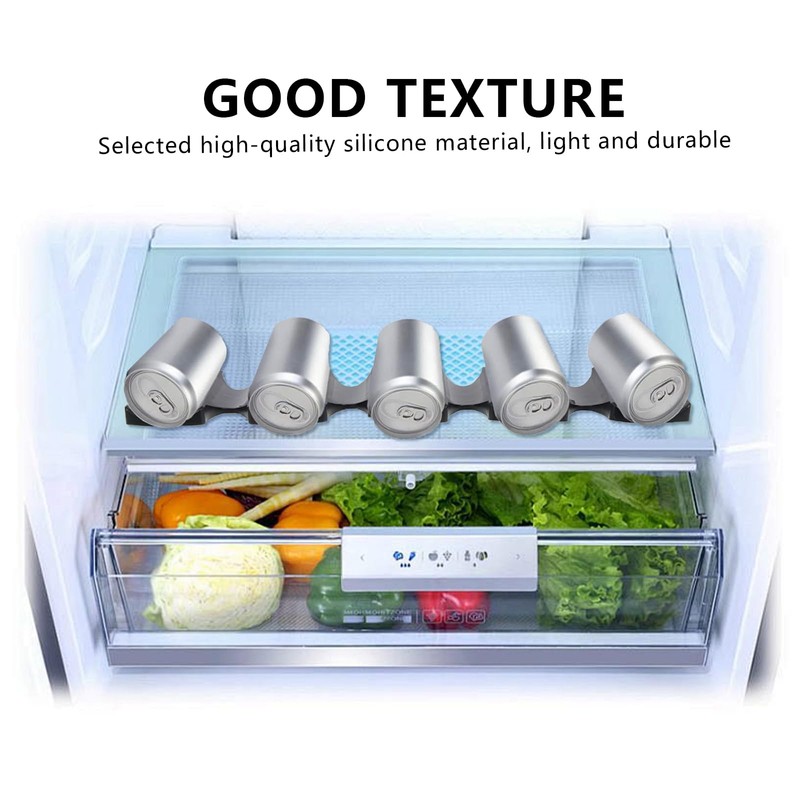 pclapora 2 Stück Flaschenhalter Kühlschrank, Silikon Faltbare Flaschenablage, Flaschenregal Bier