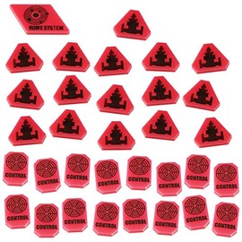 Command & Control Token Set | Compatible with Twilight Imperium 4th Edition | Set of 33 (Pink)
