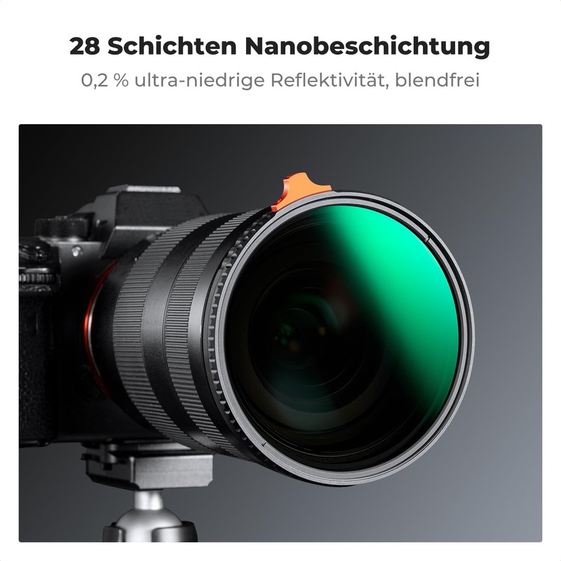 K&F Concept Nano-X 46 mm ND Filter Variable Grey Filter