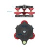Andoer Tripod Leveling Base Leveler Tri-wheel Leveler with Bubble Level