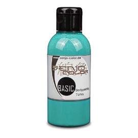 Senjo Color BASIC liquid Body Paint 75ml | Turquoise |For Brush and Airbrush | Made in Germany