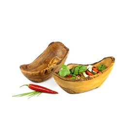 Rustic Olive Wood Bowl 14 - 18 cm