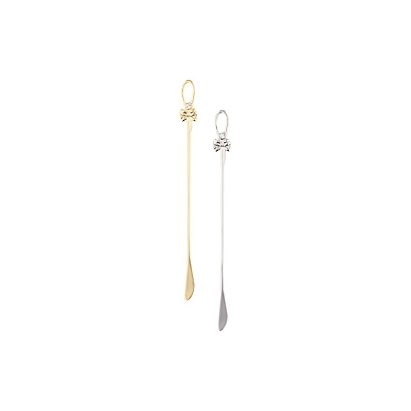 Takakuwa Metal Diamond Ribbon Muddler Silver/Gold, Set of 2