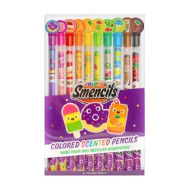 Colored Smencils - Gourmet Scented Colored Pencils made from Recycled Newspapers, 10 Count, Gifts for Kids, School Supplies, Classroom Rewards