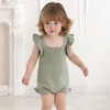 Bkixhv Newborn Baby Girl Sweater Romper Knitted Ruffle Sleeve Bodysuit