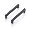 Ravinte 10 Pack Square Bar Kitchen Cabinet Handles Matte Black