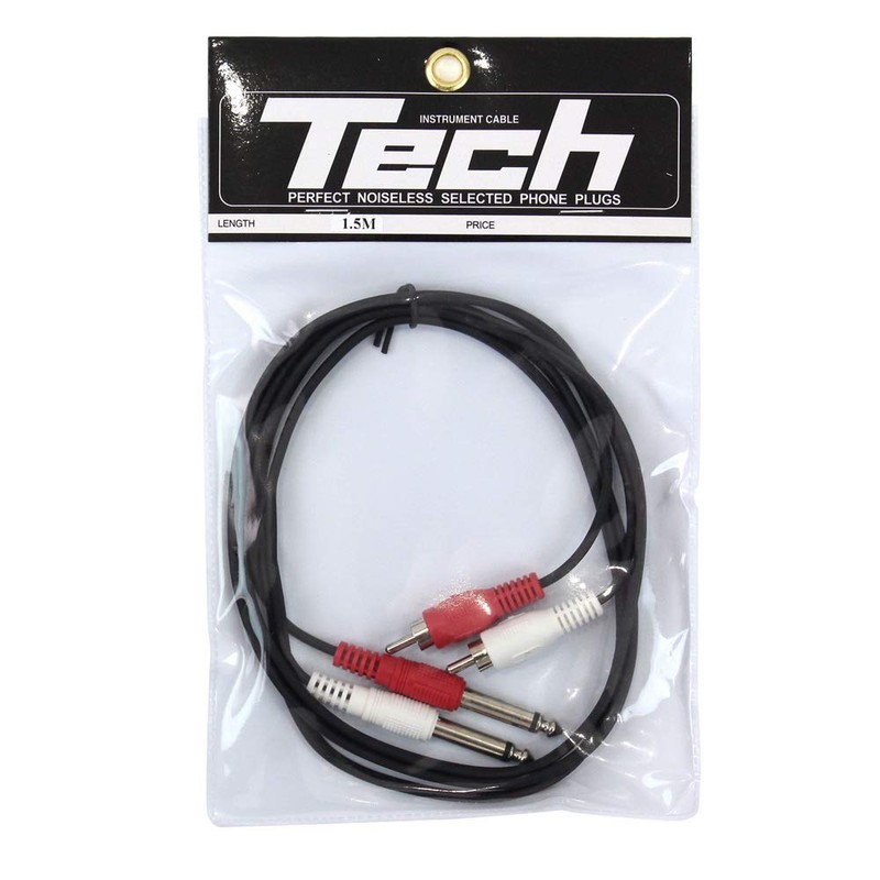 Kikutani TECH 2ch PH-1.5 Line Cable RCA (Male) ⇔ Monaural