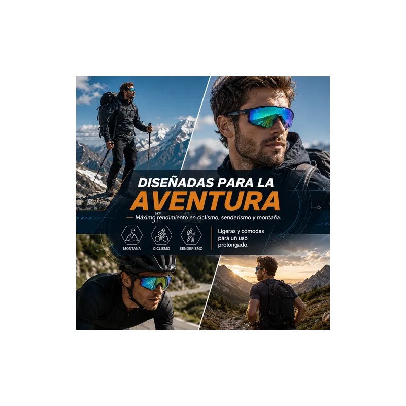 Gafas De Sol Deportivas Unisex Para Correr, Pescar, Andar En