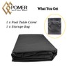 POMER Pool Table Cover - 102inch Waterproof Table Cover for