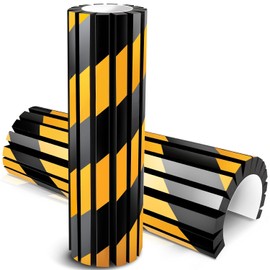 2 protectores de pared de cochera, parachoques de espuma reflectante para estacionamiento de coche, protector de esquina de pared, protector de poste de cochera para estacionamiento
