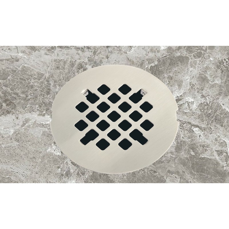 Artiwell 4-1/4” OD Snap-in Shower Drain Cover, Round Shower Drain