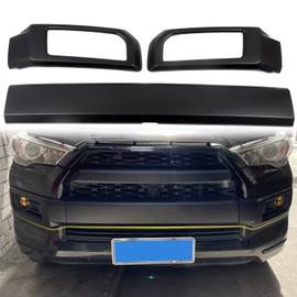 HIGH FLYING for Toyota 4Runner Limited 2016-2024 Car Accessories Front Bumper Grille Protector Molding Cover ABS Matte Blackout 3pcs (Only fit Limited)