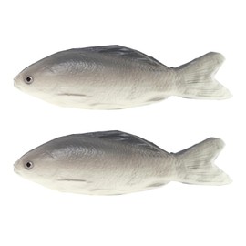 2Pieces Fish Toys Plastic Fish, Artificial Fake Fish Toy, Big Fish, Artificial Fake Fish Model, Fishing Toy Artificial Fish Realistic Fish Playset for Home Bedroom Children Sea Animals Toys