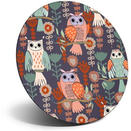 Destination Vinyl ltd Magnet for Refrigerator, Fridge - Cute Owl Bird Wildlife for Office, Cabinet and Whiteboard, Magnetic Stickers, 13002