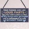 RED OCEAN Funny Best Friend Friendship Plaques Shabby Chic Cute
