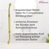 wellsamed Dual Interdental Brush Holder with Angled Head Gold for