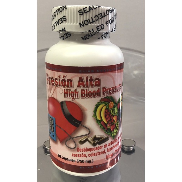 Presion Alta High Blood Pressure Desbloqueador de arterias 90 capsulas