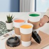 RACETOP RACETOP Disposabe Coffee Cups with Lids and Sleeves 16