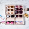 ProCase 12 Slots Acrylic Clear Top Sunglass Organizer, 2 Layers