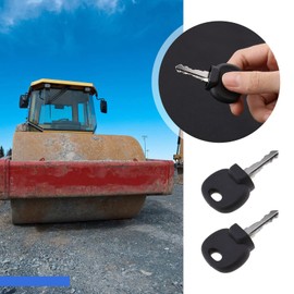 Pack of 4 Ignition Starter Keys Agriculture/Excavator Machinery Forklift Compact Compatible with Bobcat Bomag Caterpillar Dynapac Ford Gehl Hamn Hang JCB