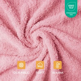 Luciphia 1 Pack 3 Calming Dog Blanket Fluffy Premium Fleece Pet Blankets Soft Sherpa Throw for Dogs Puppy Cat Pink Small (23" x16")