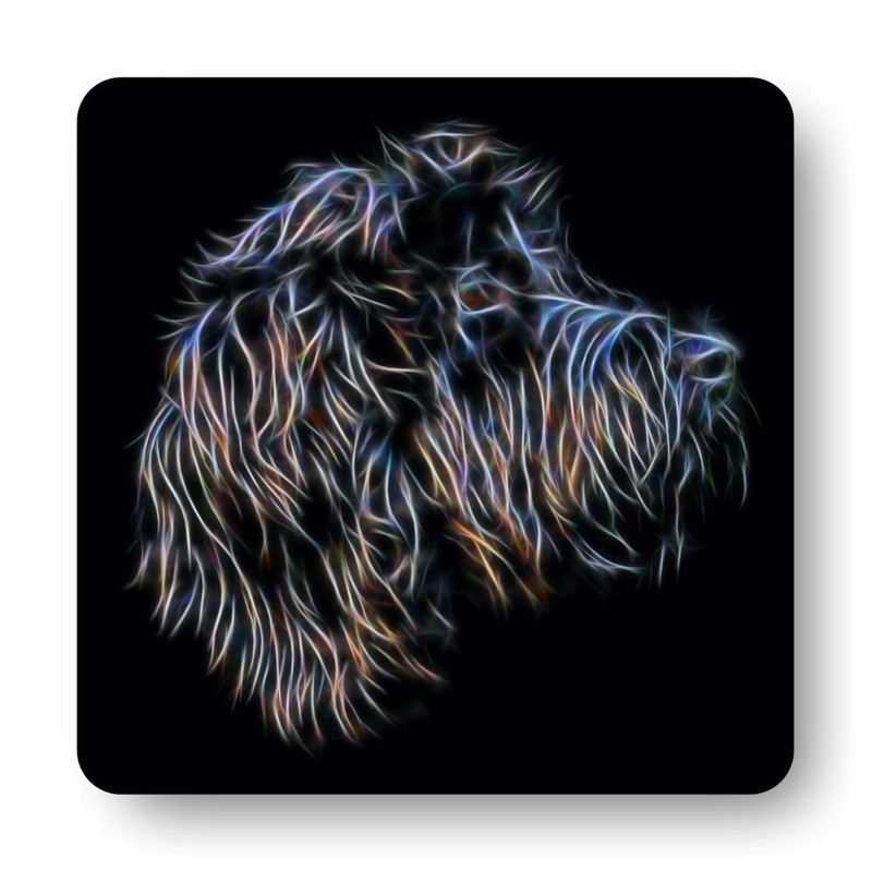 Fractal Artworks Cockapoo Set of 4 Coasters with Fractal Art