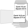 Goodbye and Good Luck Gold Square Card Gold Leave Good