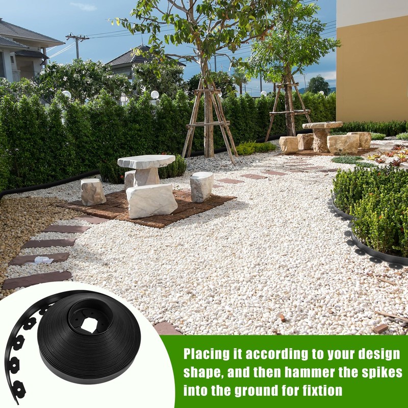 Sasylvia 2.5'' x 200' Landscape Edging Kit Edging Border Coil