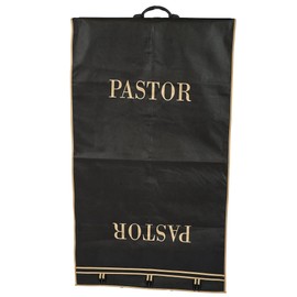 Mercy Robes Black/Gold Pastor Vestment Carrying Bag (2 pounds, Polyester/Nylon Cover, Zipper Closure, Web Handle, Adjustable Strap, Duffel Bag)