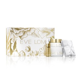 EVE LOM Radiant Renewal Ritual Set | includes 50ml Cleanser, Muslin Cleansing Cloth, 9.5ml Radiance Repair Retinol Serum, 30ml Moisture Cream, 4 piece holiday set