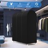 Zilink 50'' Garment Rack Cover Dustproof Clothes Rack Cover Breathable