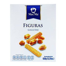 Mac'ma Figuras, Mexican Cookies, Box of 5.29 oz, 150 grams