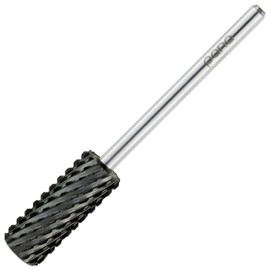 USA PANA Professional 3/32" Shank Size - Crystal Top Small or Large Barrel Carbide Bit - Nail Drill Bit for Dremel Machine - (Small Barrel, 2X Coarse Grit, Black)