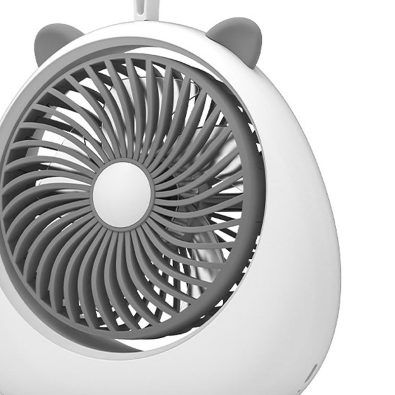 Cat Ear Desk Fan for Student Two Levels Adjustable Large