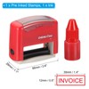 YOKIVE Invoice Self Inking Rubber Stamp, Office Ink Business Stamp