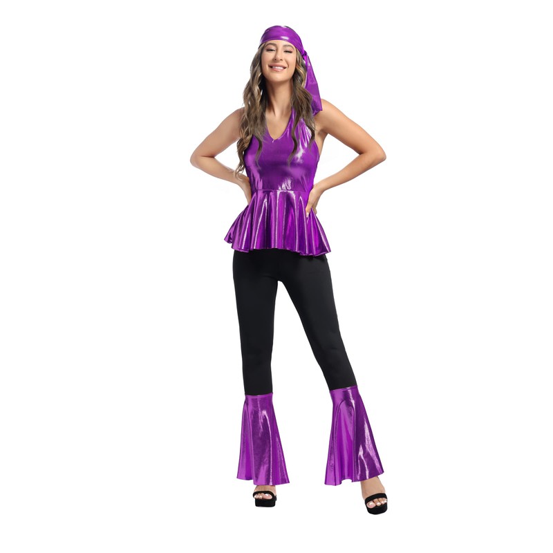 Plus Size 70s Disco Costume - Women's Hippie Disco Diva