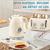 SUSTEAS Electric Kettle - 57oz Hot Tea Kettle Water Boiler