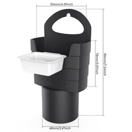 Caishenye 2Pack French Fry Holder for Car, Car Dipping Sauce Holder with Cup, Condiment Car Holder with Cup for Ketchup