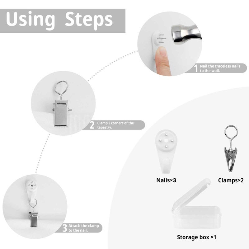 ZhiRain Dark Forest Tapestry Wall Hanging Gothic Style Trees Woods