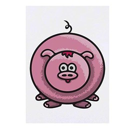 Azeeda 'Schwein' Temporäres Tattoo - Hautfreundlicher & Ungiftiger Abziehbild · Wasserfest (TO00036226)