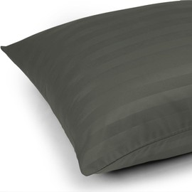 Moonlight Bedding Pillow cases 2 pack - Olive Green Stripe 50x75cm Luxury Pillowcase 100% Microfiber Hotel Quality Pillow Cover - Super Soft and Breathable Pillow Case