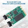 M.2 2.5G Gigabit LAN Ethernet Card, M.2 Key A+E 2.5