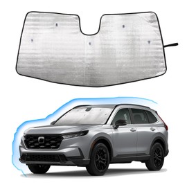 Parasol para parabrisas delantero para Honda CRV 2023-2024, parasol para ventana delantera, visera plegable reflectante, protector de visualización UV bloqueador HeatShield