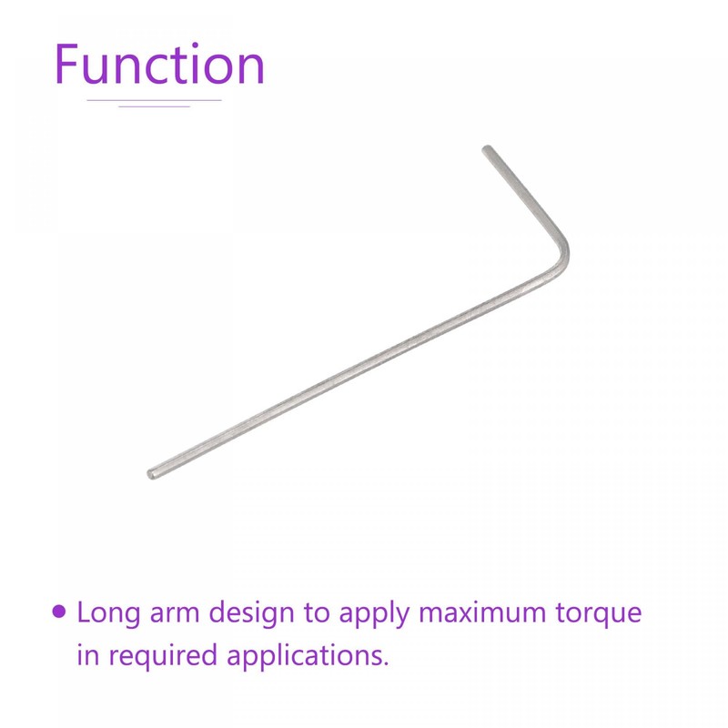 sourcing map 5 Pack 0.7mm Hex Key Wrench, L Shaped